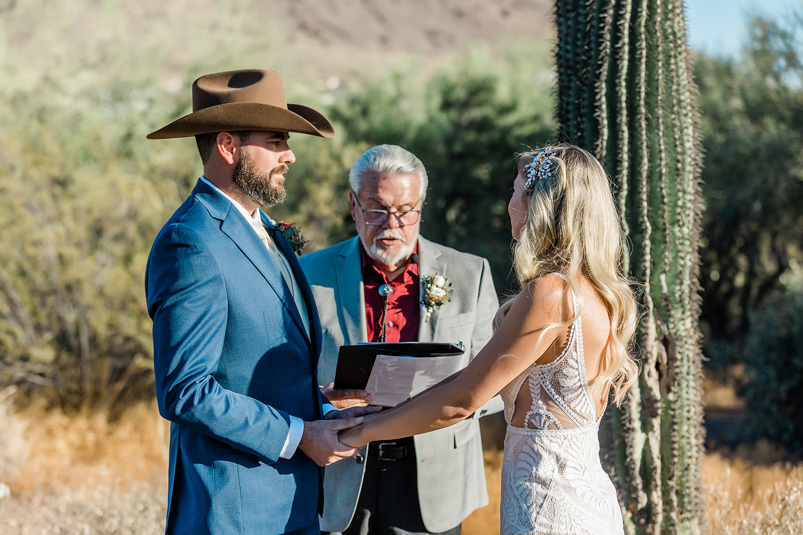 Wedding at Lost Dutchman, Arizona