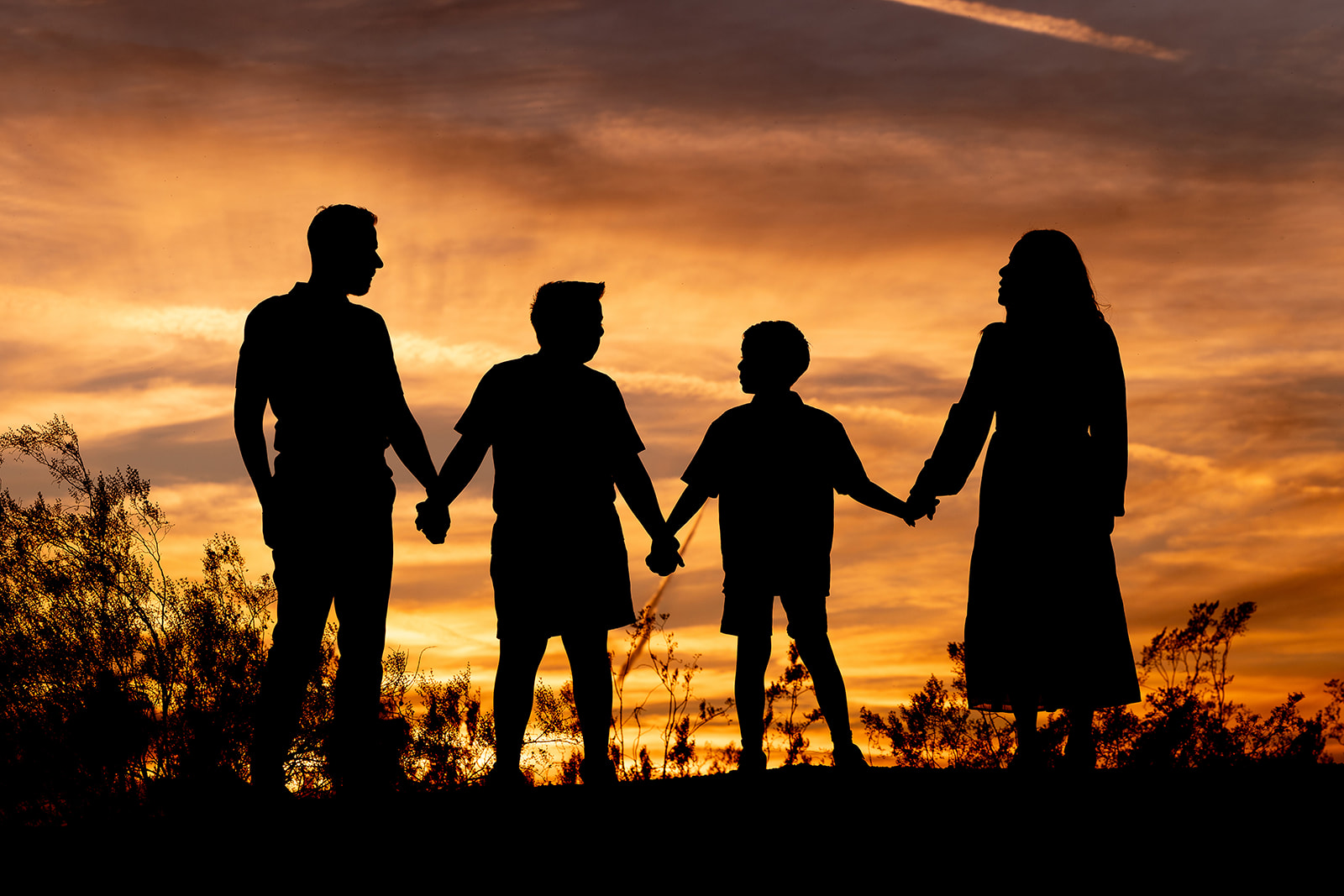 Sunset at Papago park Tempe, Arizona - Family session
